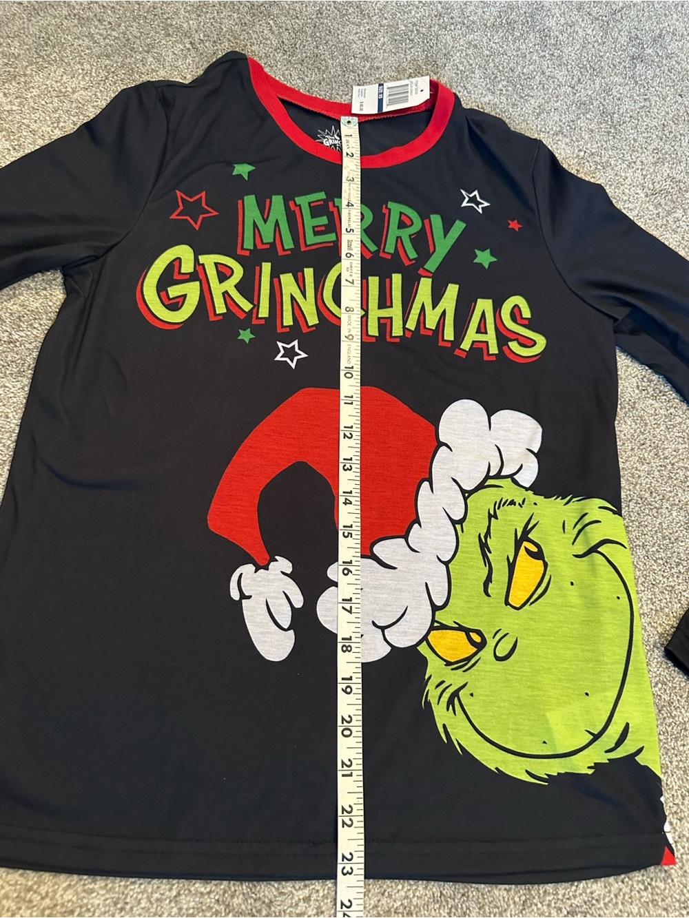 'Merry Grinchmas' Black & Multi Pajama Set NWT  Size XS - Picture 6 of 9